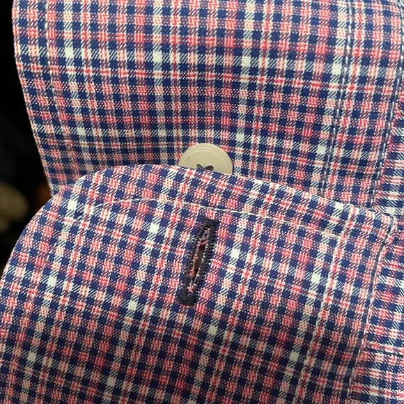 Untuckit Men's Purple Checkered Shirt, XL Slim - Picture 5 of 5